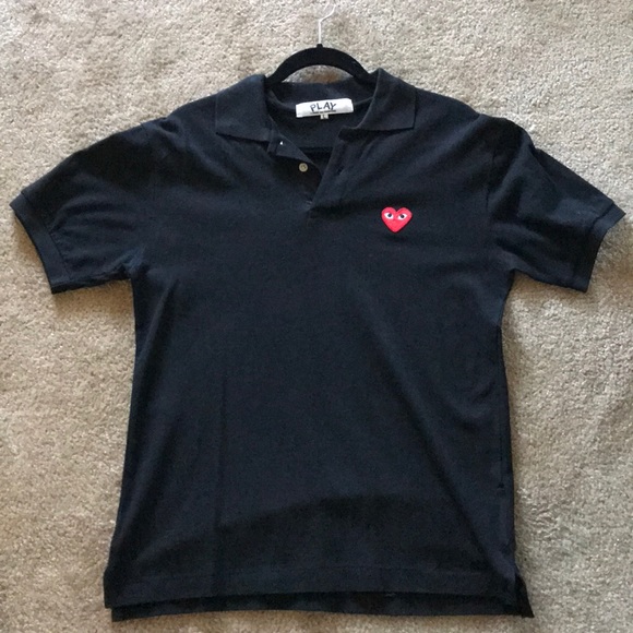 comme de garcon polo shirt